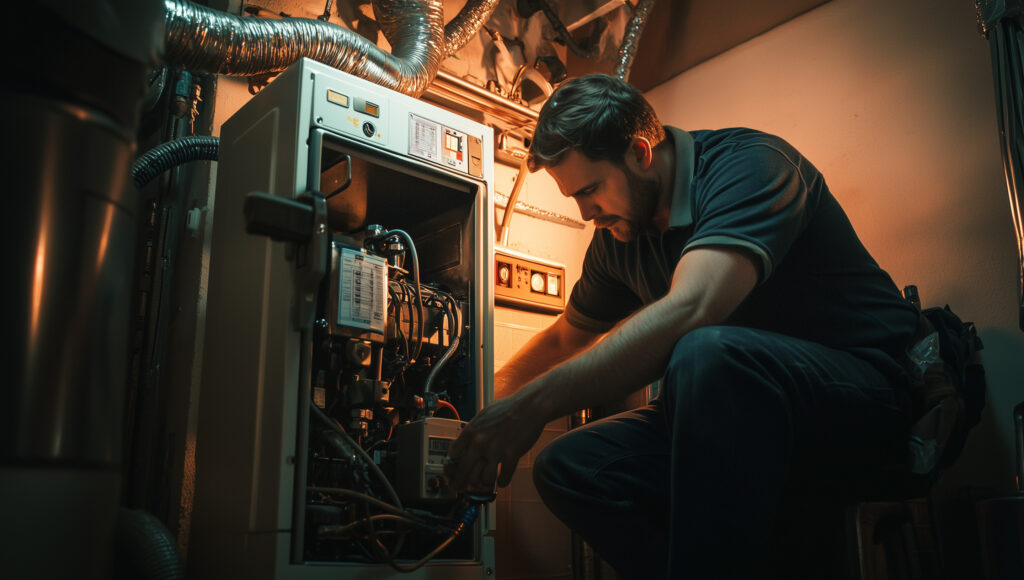 HVAC maintenance by a trained PMG Mechanical technician